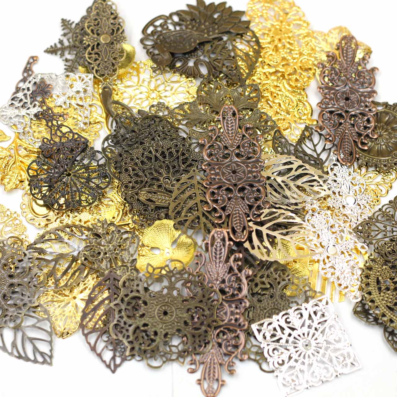 Craft Embellishment - Connettori per abbellimenti Triangolo misto casuale