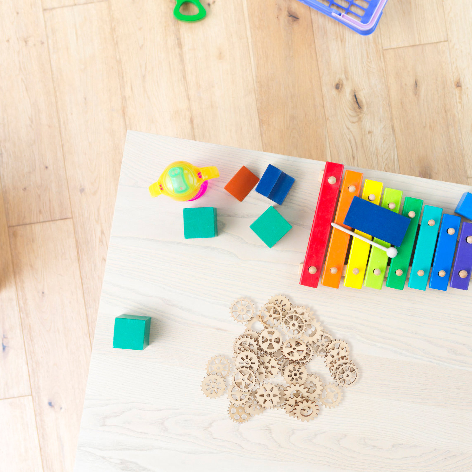 Craft Embellishment - 100 Pezzi di Ingranaggi in Legno