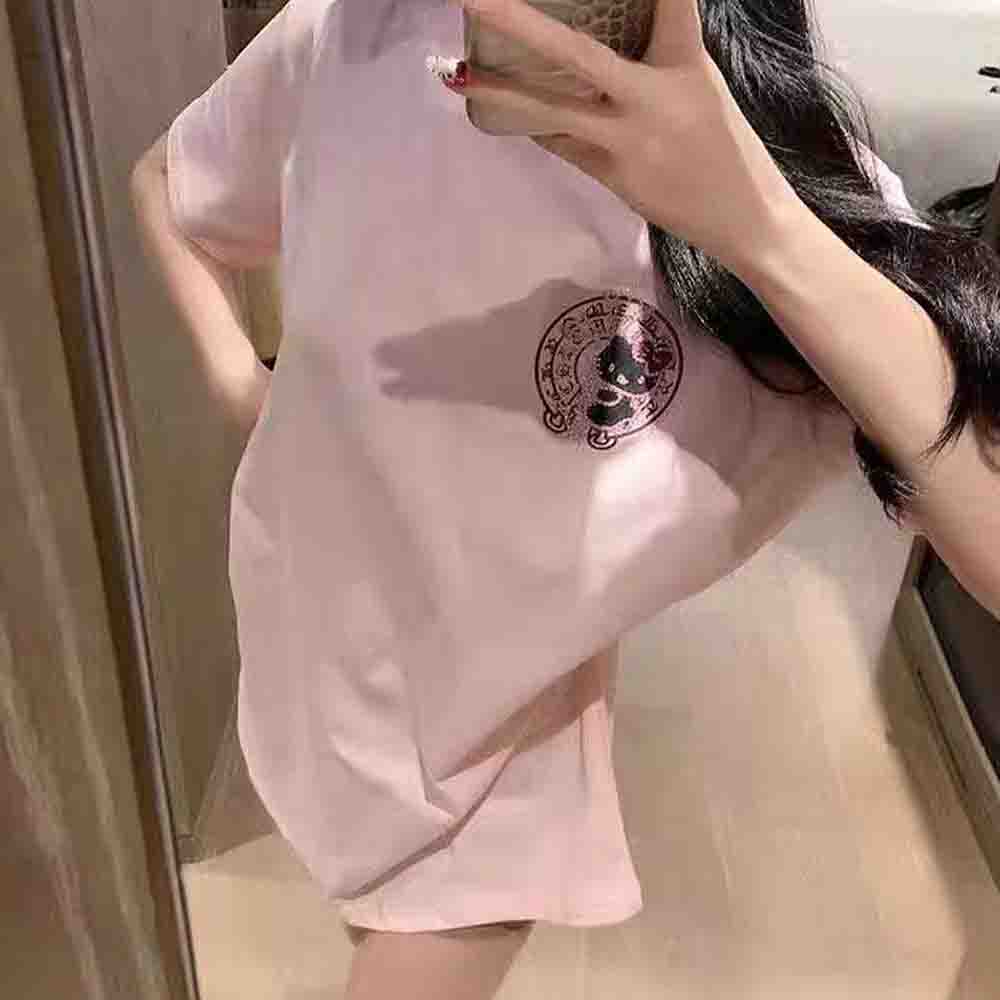 Embellish Knit - T-shirt da donna con stampa di
