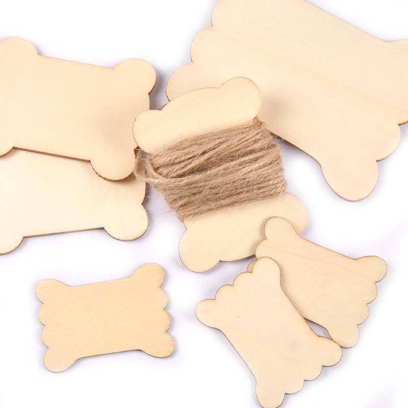 Organza Ribbon Spool - Bobine piatte in legno da 54/72/98mm