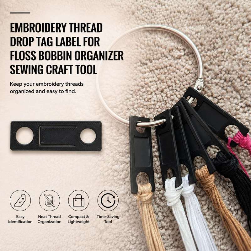 Embroidery Craft - Etichetta a goccia per filo da