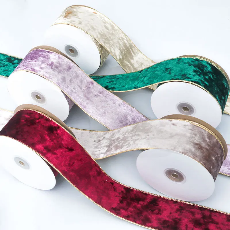Velvet Ribbon Roll - Nastro metallico in velluto reversibile con