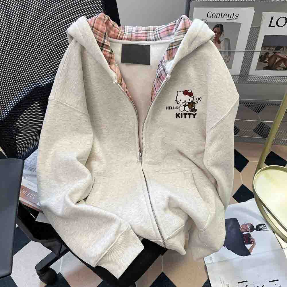 Embellish Knit - Felpa con cappuccio da donna Hello