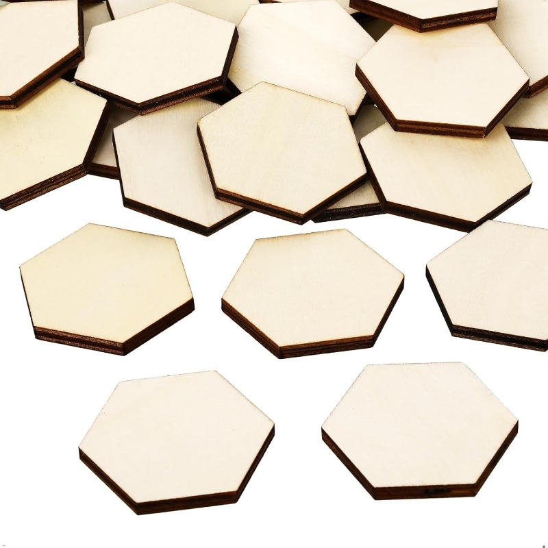 Craft Embellishment - 50 pezzi 4 cm pezzi esagonali