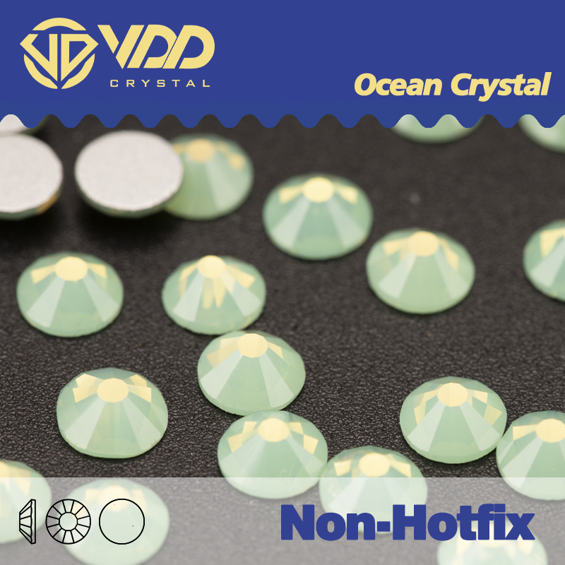 Hotfix Rhinestone Sheet - VDD 046 Cristalli opali verdi per