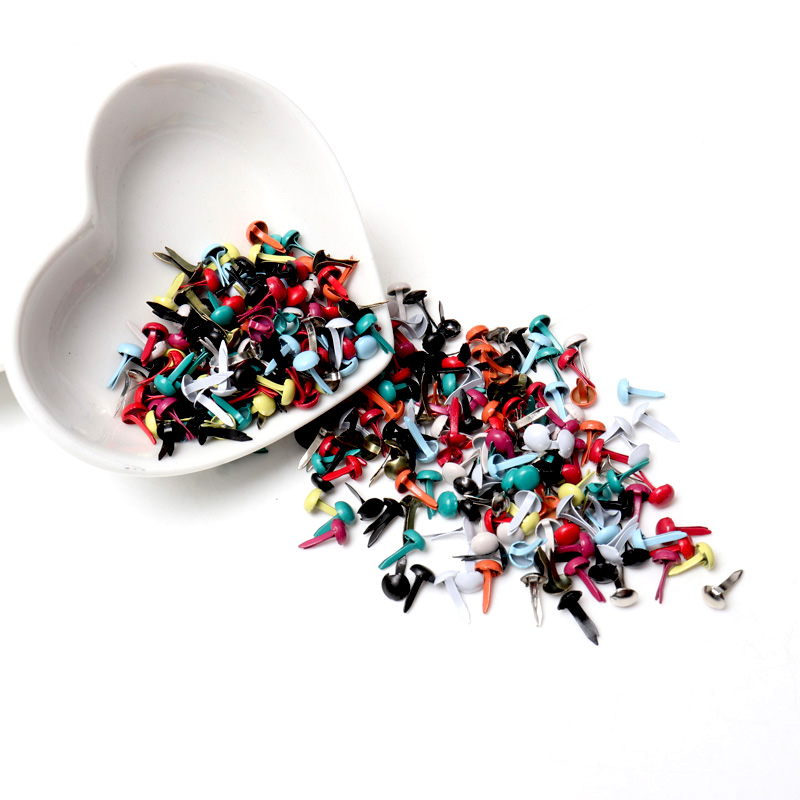 Embellishments For Scrapbooking - Brads Rotondi Misti Pastello per Scrapbooking,