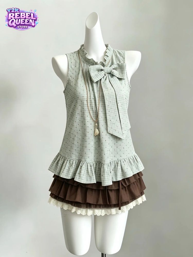 Elastic Lace Trim - Set vintage giapponese da donna in