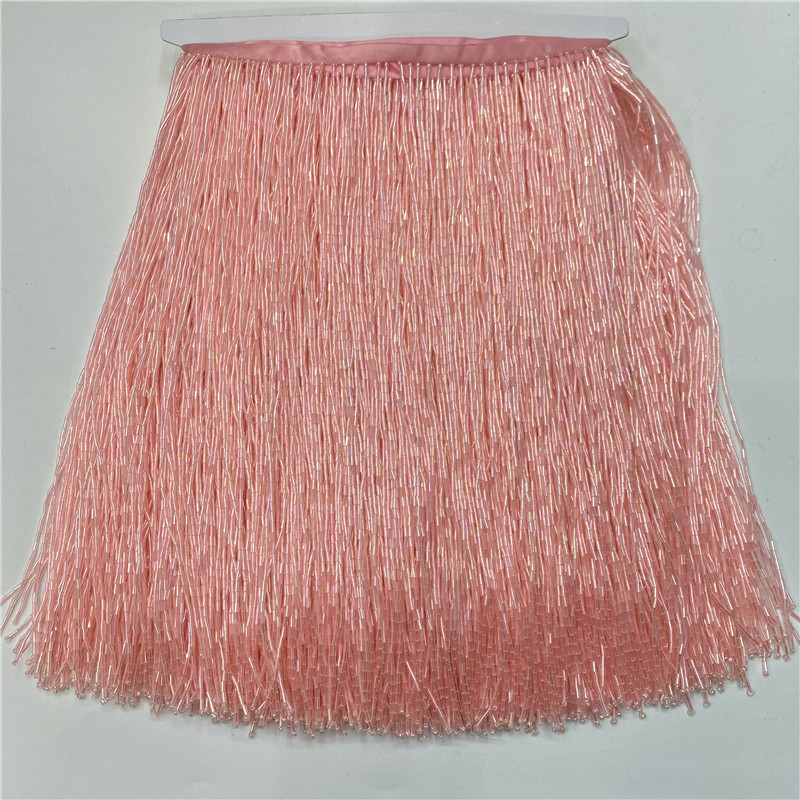 2metros/lot 30cm di larghezza  - Beaded Trim Fringe recensione e prezzo