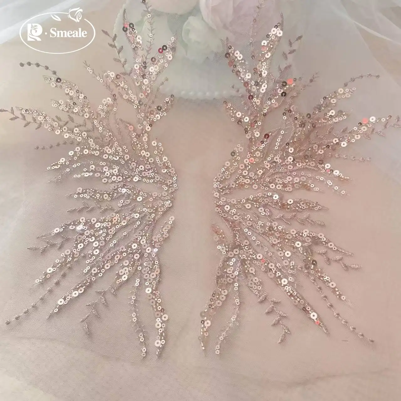 5 paia-2 paia. Applicazione in - Applique Patch Flower recensione e prezzo