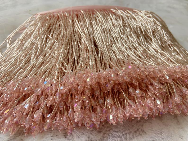 1 Yard Green Bead frange nappa - Beaded Trim Fringe recensione e prezzo