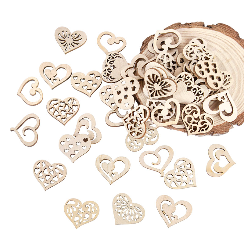 50/100 pz Modello di Cuore Sca - Embellishments For Scrapbooking recensione e prezzo