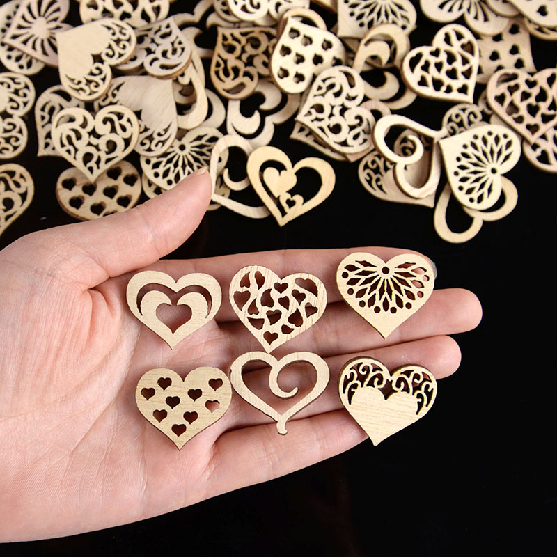 50/100 pz Modello di Cuore Sca - Embellishments For Scrapbooking recensione e prezzo