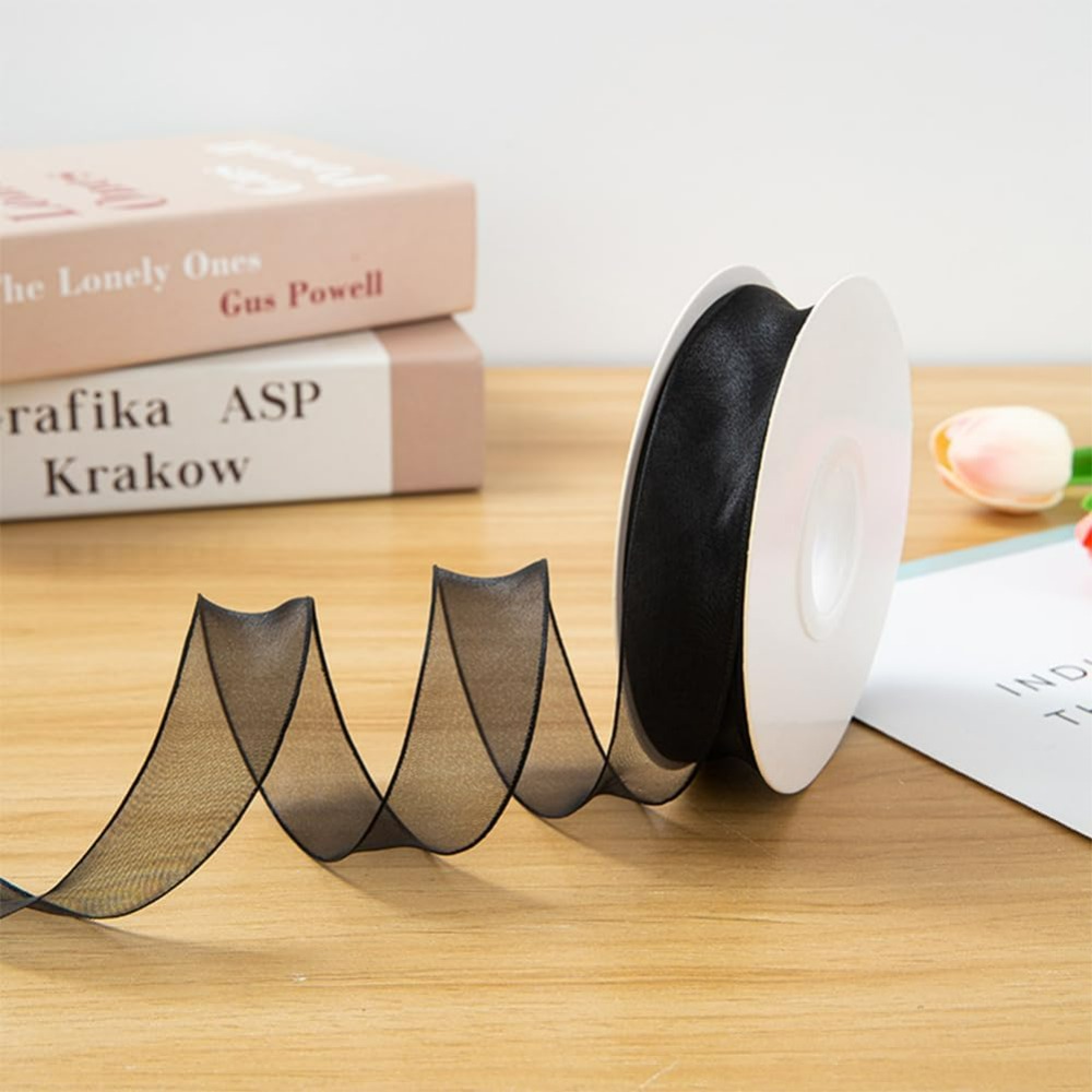 Nastro di organza nero da 1 po - Organza Ribbon Spool recensione e prezzo