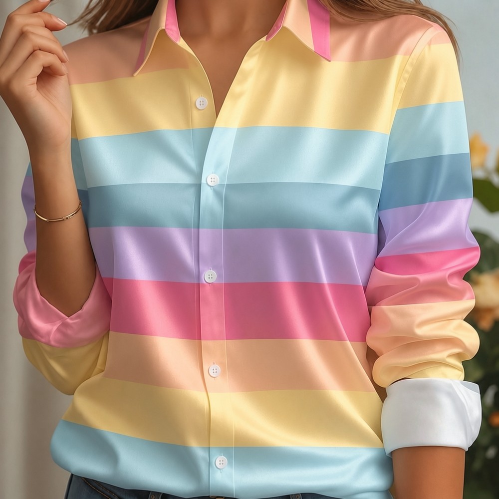 Camicia da donna in raso con c - Embellish Knit recensione e prezzo
