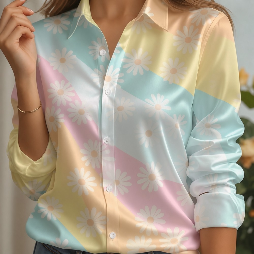 Camicia da donna in raso con c - Embellish Knit recensione e prezzo
