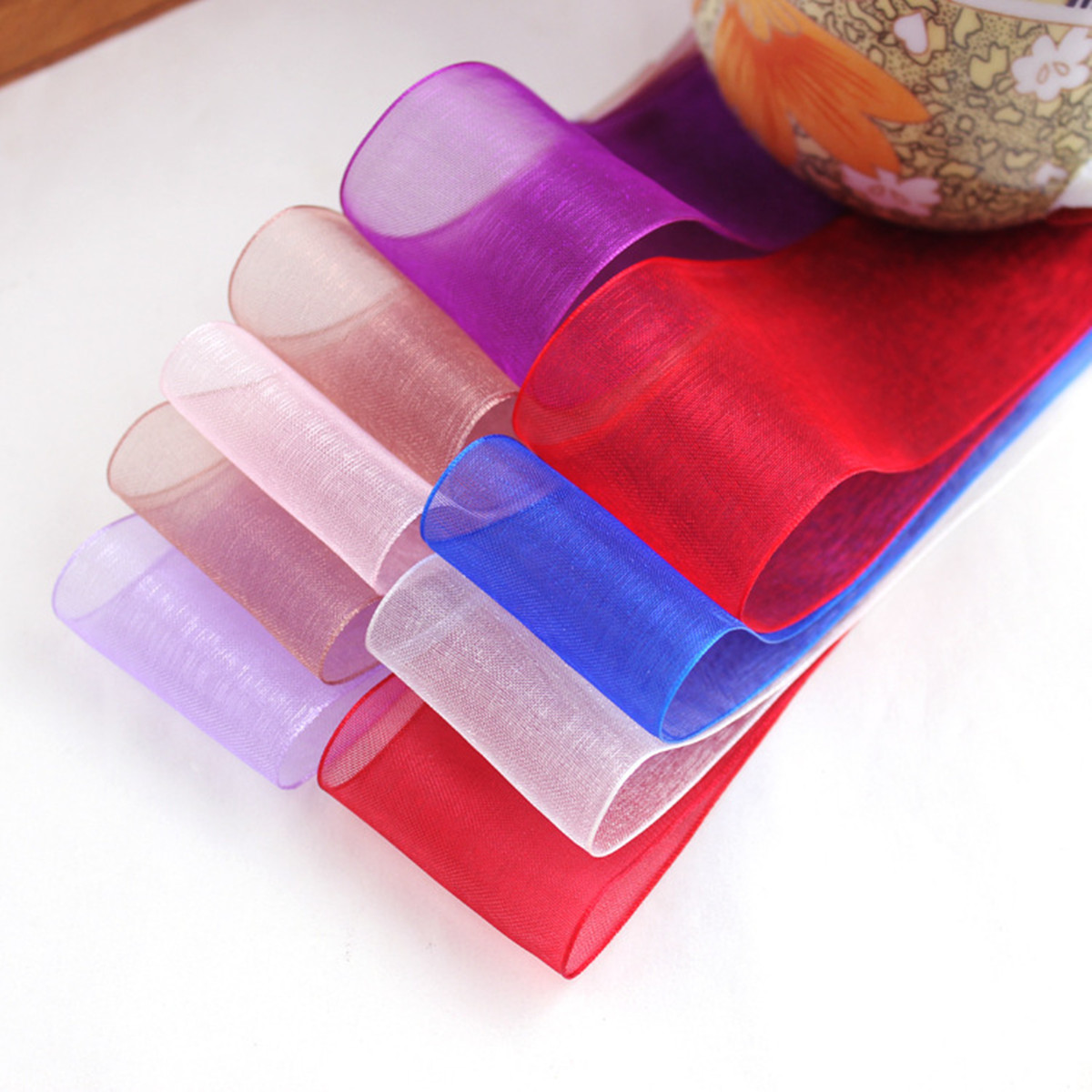 50 Yards 10/20/25mm larghezza  - Organza Ribbon Spool recensione e prezzo