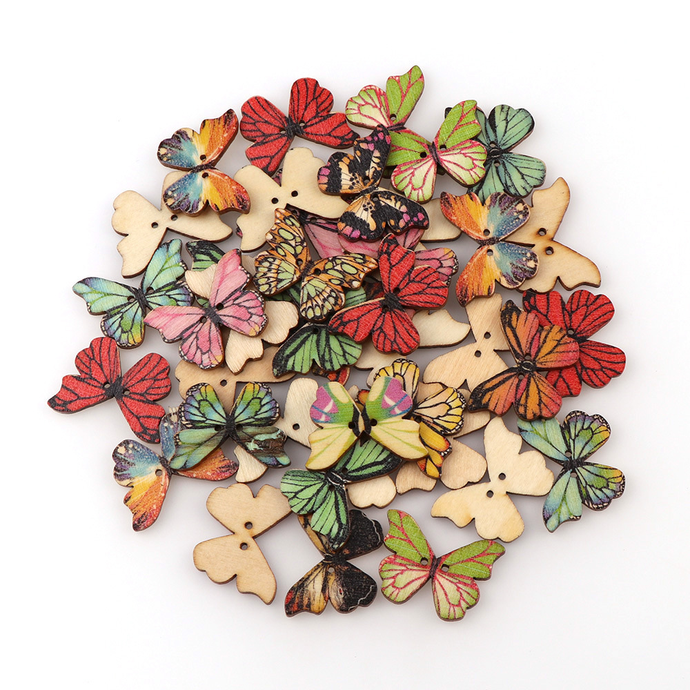 50 bottoni in legno a forma di - Embellishments For Scrapbooking recensione e prezzo