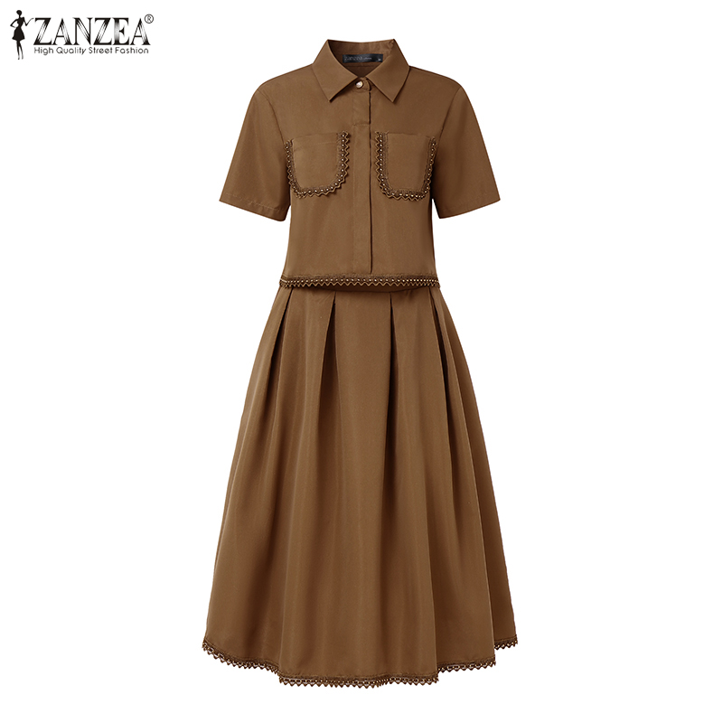 ZANZEA Set gonna elegante in 2 - Elastic Lace Trim recensione e prezzo