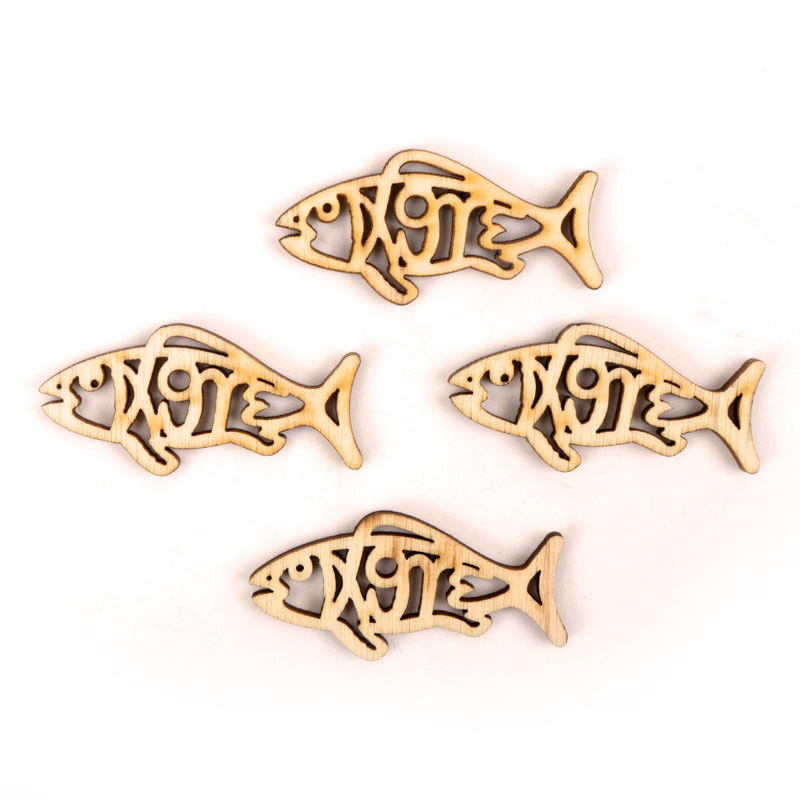 Legno carino a forma di pesce  - Embellishments For Scrapbooking recensione e prezzo