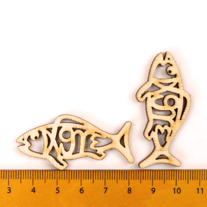 Legno carino a forma di pesce  - Embellishments For Scrapbooking recensione e prezzo