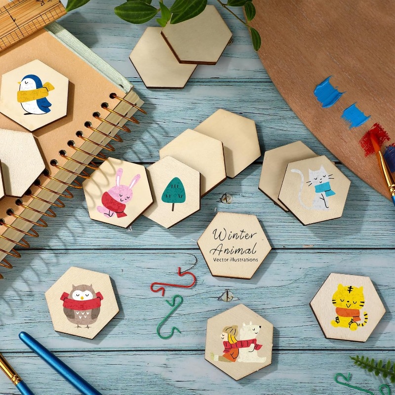 50 pezzi 4 cm pezzi esagonali  - Craft Embellishment recensione e prezzo