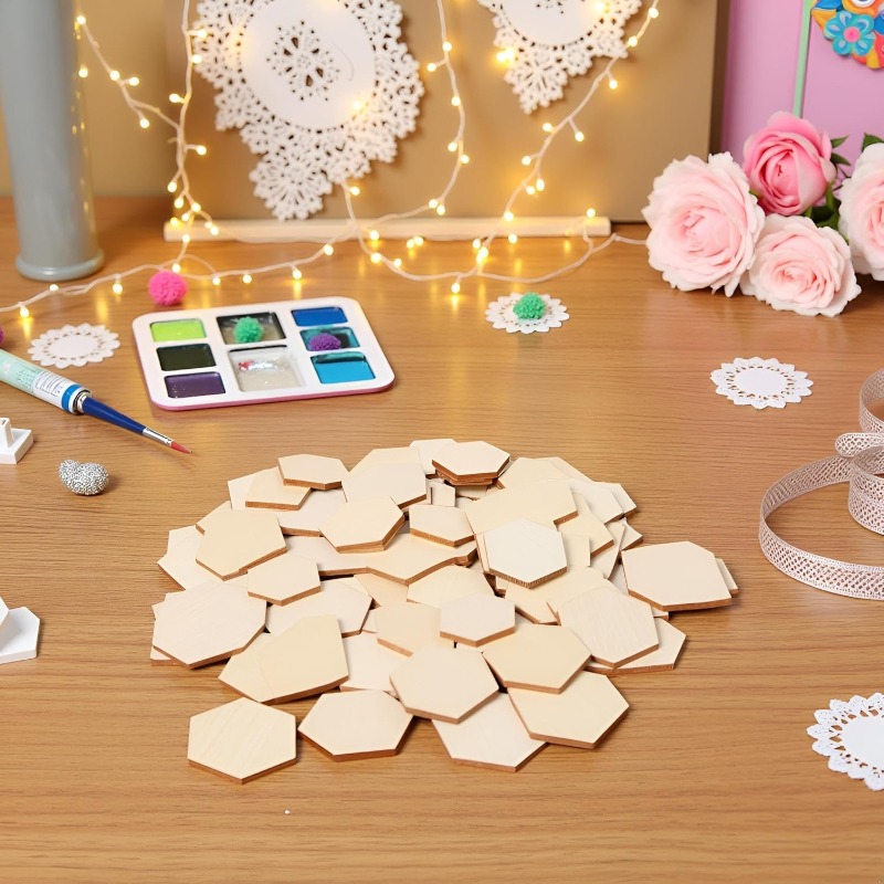 50 pezzi 4 cm pezzi esagonali  - Craft Embellishment recensione e prezzo