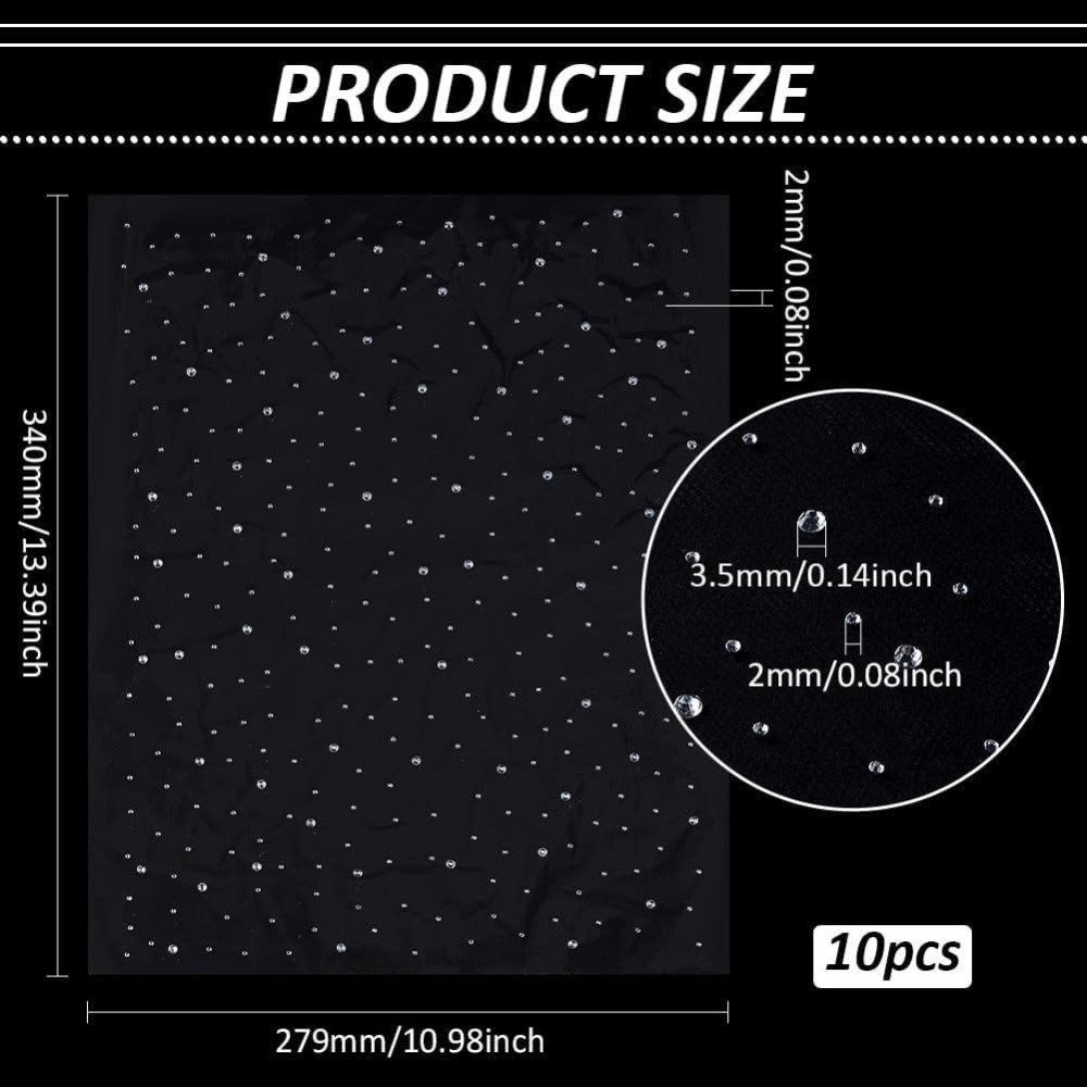 10 Fogli di Strass Glitterati  - Hotfix Rhinestone Sheet recensione e prezzo