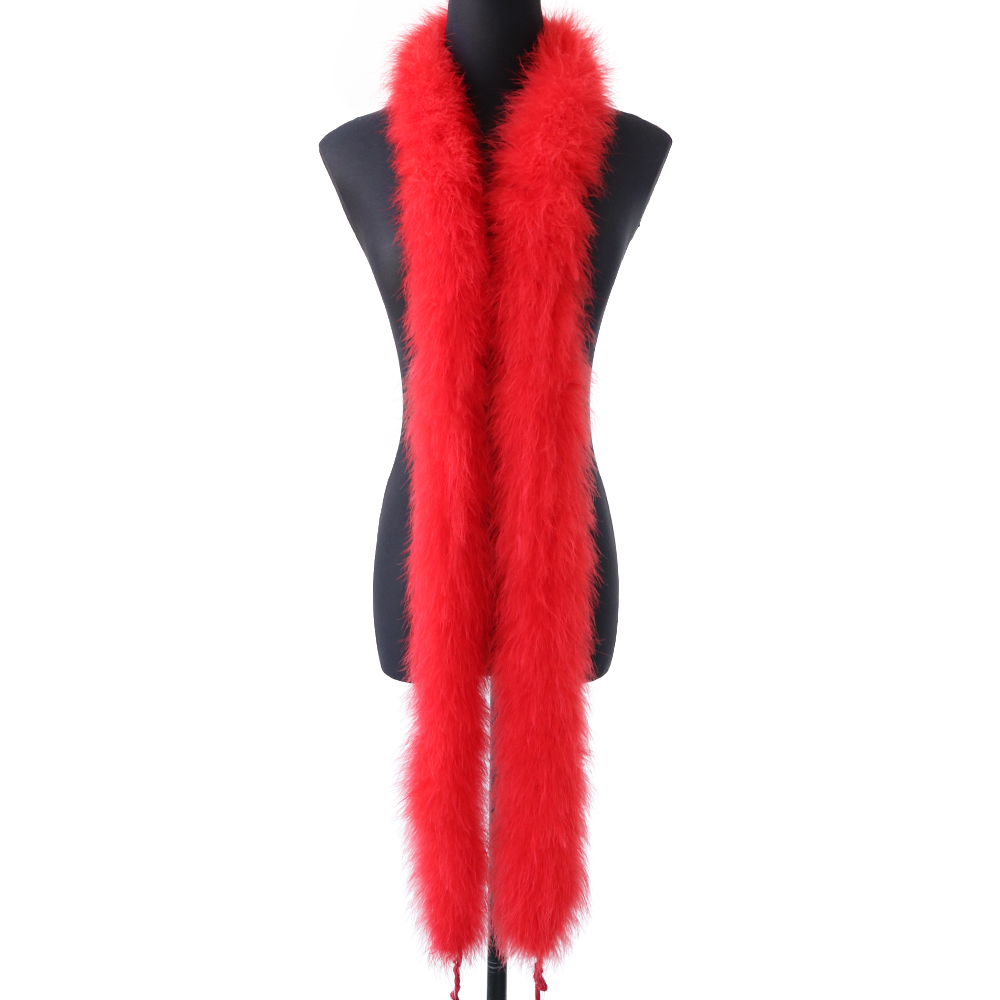 Boa di piume di marabù rosse s - Feather Trim Marabou recensione e prezzo