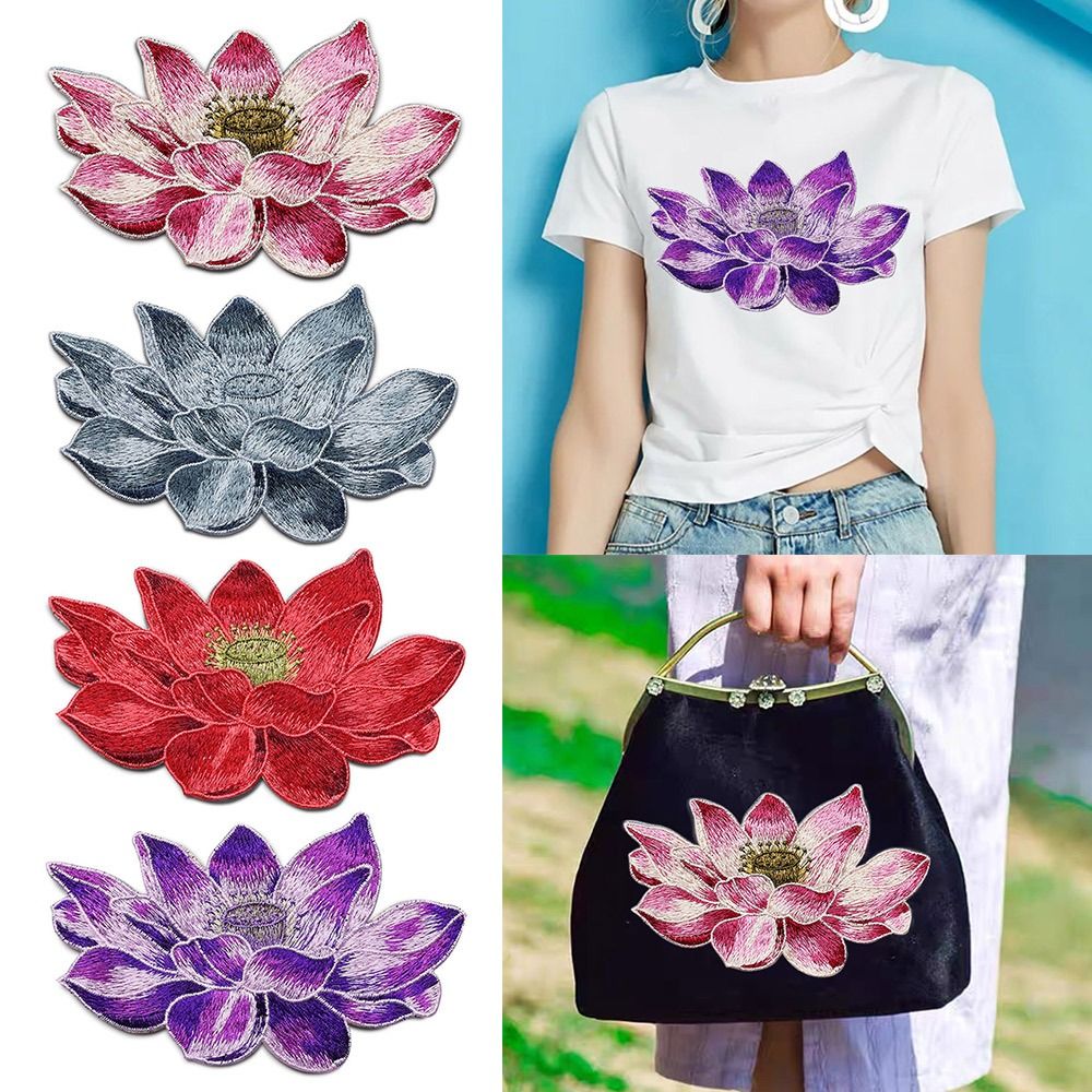 Morbida toppa fiore di loto ri - Applique Patch Flower recensione e prezzo