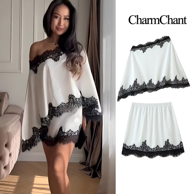 CHARMCHANT Completo Due Pezzi  - Elastic Lace Trim recensione e prezzo