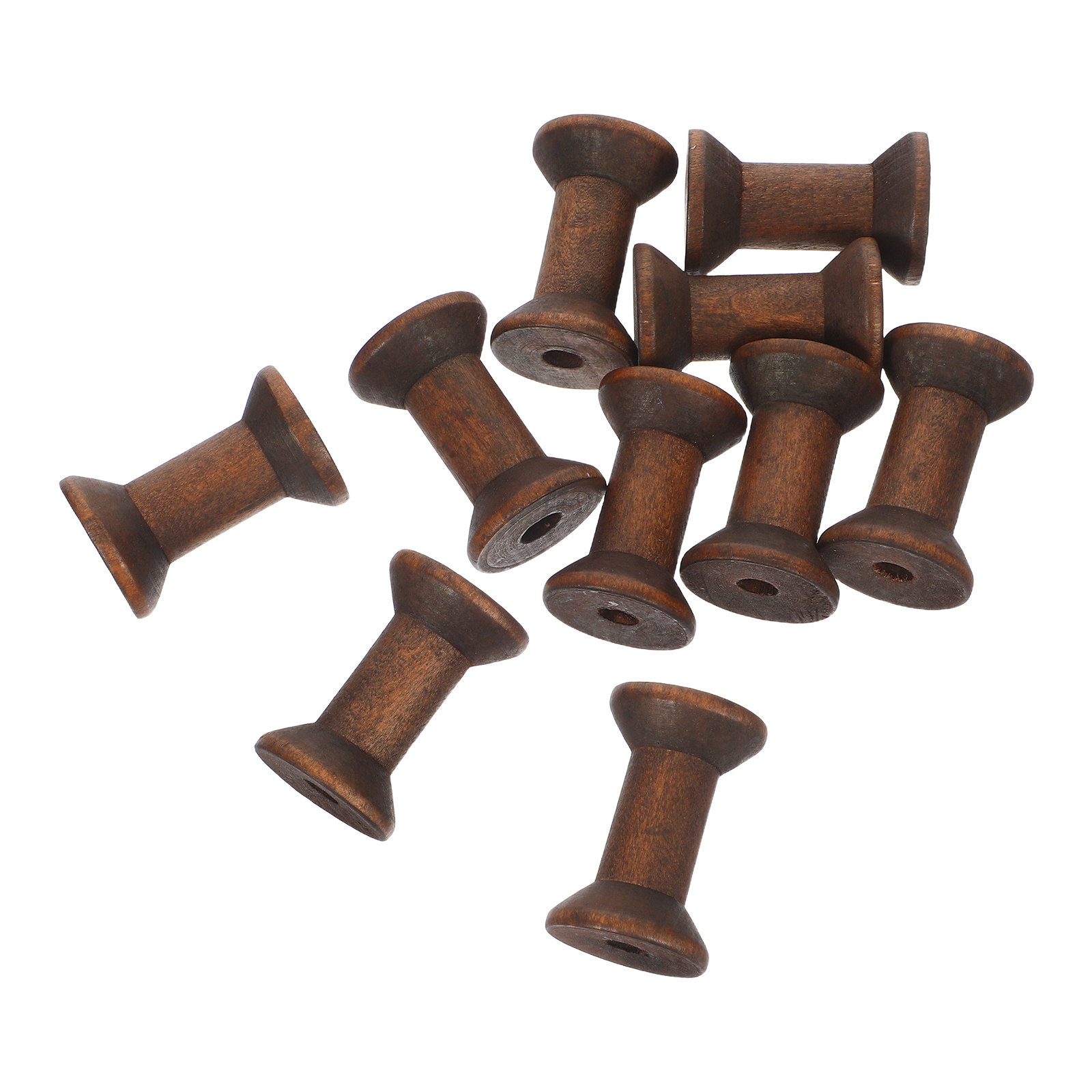 10 Pezzi Bobine in Legno Natur - Organza Ribbon Spool recensione e prezzo